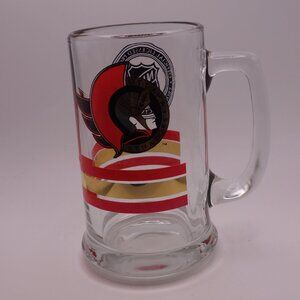 Vintage Cutler Brands and Designs NHL 1992 Ottawa Senators Glass with Handle